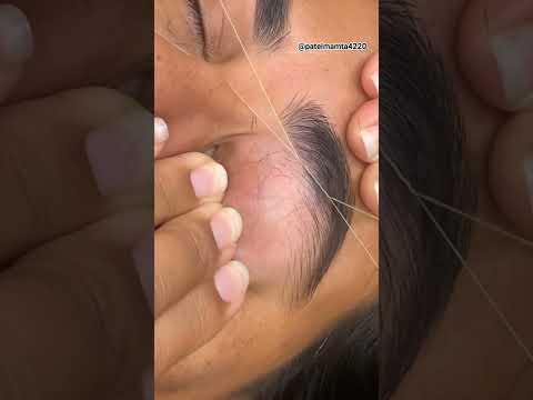 eyebrow kaise banaye #threadingtutorial #threading #viralvideo #threading