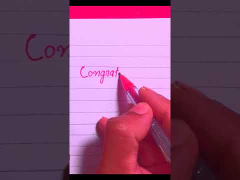 🎊 Congratulation 🎊  #congratulation #writing #congratulations #shorts